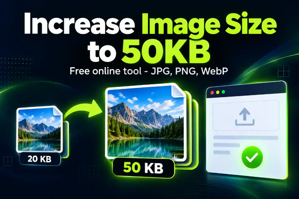 Increase Image Size to 50KB Online Free