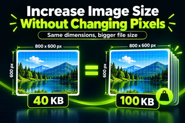 How to Increase Image Size Without Changing Pixels